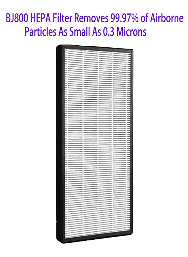 HOMFILBIT 2 Pack Replacement Filters Fit for COLZER KJ800, 3-In-1 Composite Filters (Pre-filter, Activated Carbon, True HEPA) - Image 4
