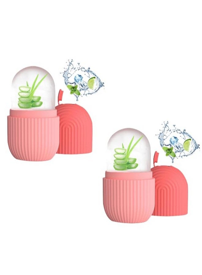 MARUTI CREATION 2 Pieces Of Ice Face Roller Silicone Facial Cube for Eyes Neck Massage Remove Dark Circle Pore Shrink Face Beauty Skin Care Ice Mould Kitchen Tools - Image 1