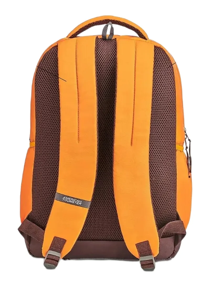 American Tourister Orange Mate 2.0 Backpack, 31L Capacity, Polyester, Mustard Yellow|Antimicrobial Lining|Rain Cover|Ergo Back & Shoulder|Bottle Holder|15.6" Laptop Compartment - 1 Year International Warranty  | Best Price UAE
