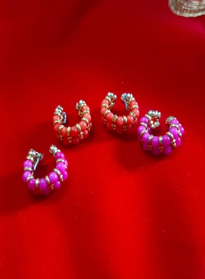 SEER Laddu Gopal Ji Kade, Bangles for Babies, Pack of 2 Pairs, Sizes 0-2, Pink and Red Designs - Image 2