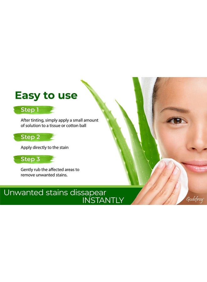 Godefroy Godefroy Stain Remover For Hair Color, Hair Dye, Eyebrow and Eyelash Enhancer - Remove Unwanted Stains From the Hair or Skin, Infused with Aloe Vera (4 Ounce, 40 Applications)  - Image 3