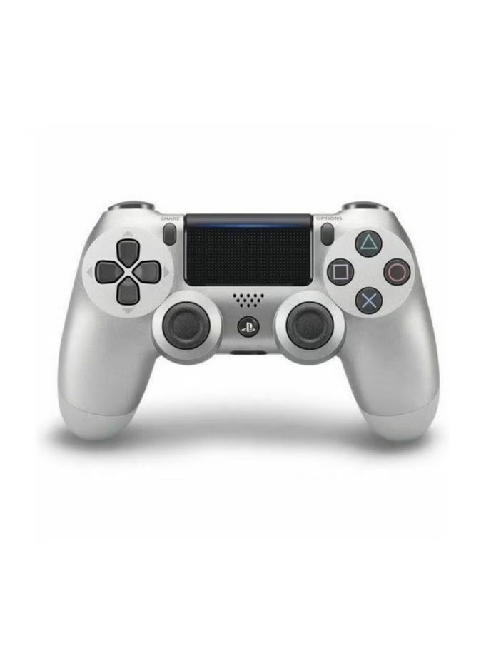 Gravity "Wireless Controller for PS4 – Silver, Precision Control, Dual-Motor Vibration, Built-In Touchpad & Speaker, 3.5mm Audio Jack, Rechargeable Battery, Ergonomic Design for Comfort" - Image 1
