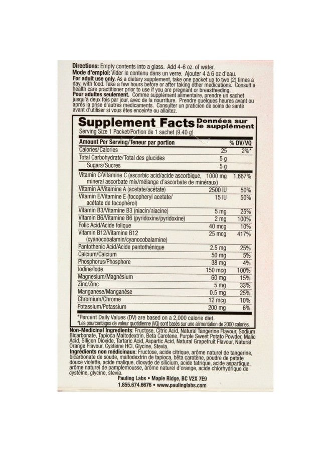 Ener-C Vitamin Drink Mix, Tangerine Grapefruit, 1000 Mg, 30 Count - Image 2