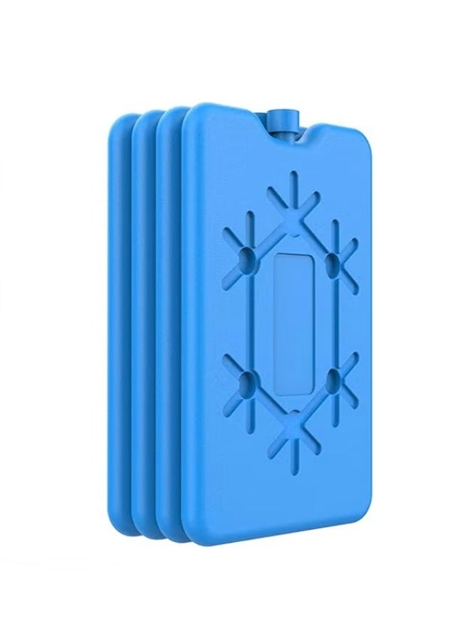 XUN 4 Pcs Ice Packs for Lunch Box, Reusable Ultra Thin Freezer Packs, Long Lasting for Coolers, Cooler Bag for Work, School, Picnic. Keep Food Fresh, Lightweight Design for Easy Carrying (Blue) - Image 1