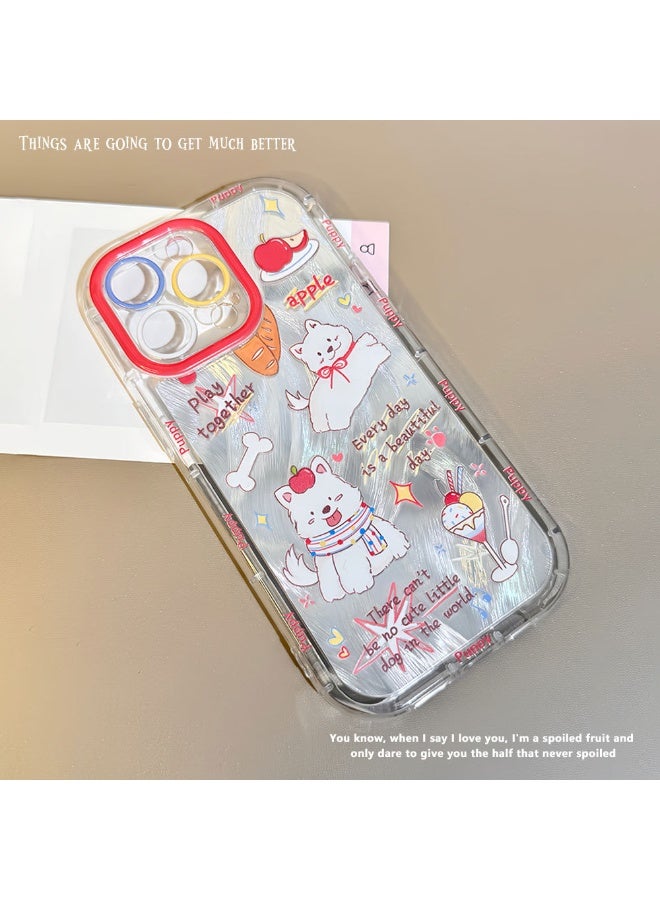 NIBEMINENT Cute Puppy Protective TPU Case Cover For iPhone 15 - Image 2