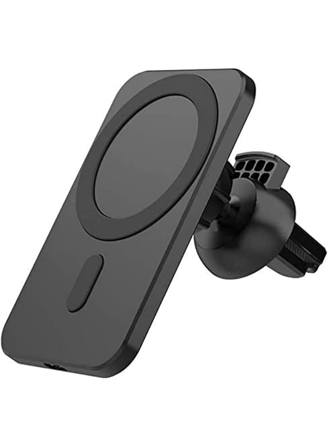 Green Tiger For Iphone 15 Pro max 14/13/12 Fast Charging 15W Wireless Car Charger Airvent Mount Magnet Adsorbable Phone Car Holder (black) - Image 1