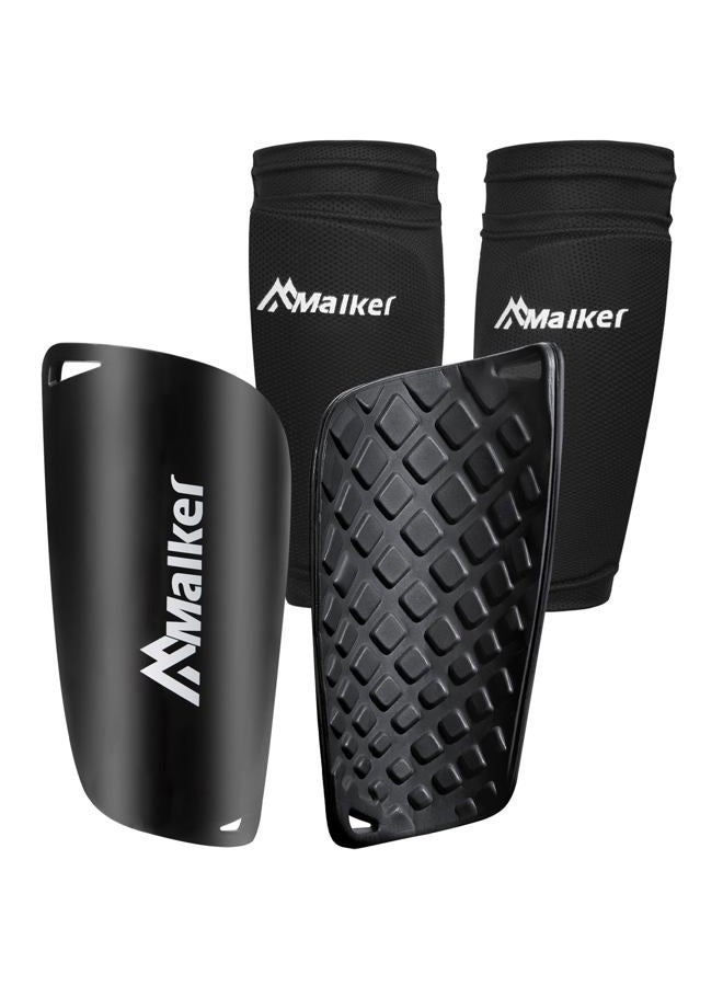 Malker Soccer Shin Guards for Kids Youth Adults Shin Guards Pads with Sleeves, Lightweight and Compact, Protective Soccer Equipment Medium - Image 1
