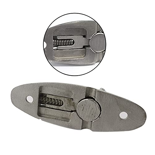 NRC&XRC 316 Stainless Steel Pair of Quick Release Bimini Top Swivel Hinge Deck Side Mount Without fasterneres - Image 5