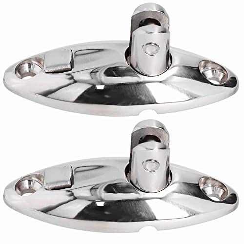 NRC&XRC 316 Stainless Steel Pair of Quick Release Bimini Top Swivel Hinge Deck Side Mount Without fasterneres - Image 1