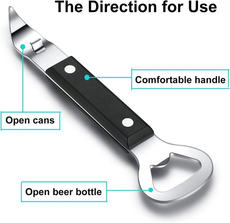 Styxon Can Punch Bottle Opener Manual Stainless Steel Can Opener 2 Pack - Image 2