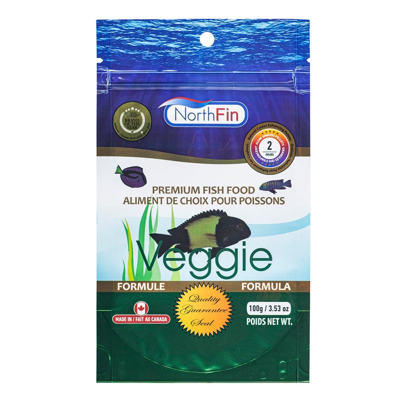 Northfin Veggie Fish Food Formula – Slow Sinking Pellets for Herbivorous Fish (2mm, 100g) | Premium Organic Kelp-Based Diet with Spirulina & Astaxanthin for Enhanced Color & Digestive Health - Image 5