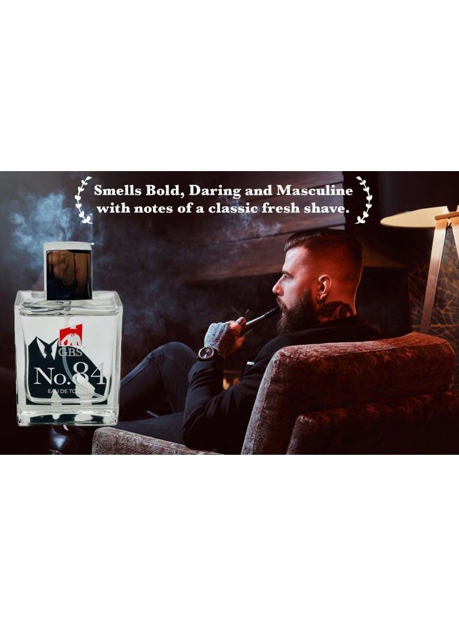 G.B.S رقم 84 - عطر للرجال - أو دو تواليت - 3.4 أونصة (100 مل) نوتات من اللافندر والحمضيات - جريء، مكثف، لا يُنسى، مثير - Image 3