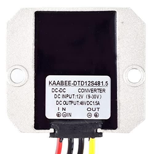 KAABEE DC-DC Converter 12V 24V Step Up to 48V Boost Voltage Input(9V-30V) Transformer (1.5A 72W) - Image 2