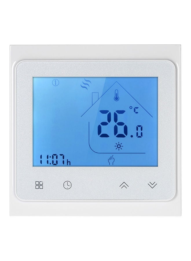 NIBEMINENT WiFi Smart LCD Display Touch Screen Temperature Controller White  - Image 1