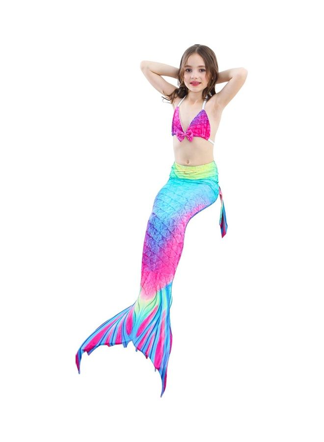 NIBEMINENT 4-Piece Mermaid Themed Costume Set 130cm - Image 3