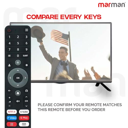 marman® Compatible with Impex Smart Tv Remote Control Suitable for evoQ Series 4k Ultra HD LED 32 43 50 55 65 75 Inch TV Non Voice Command with Hotkeys - Match Remote Key by Key with Existing Remote - Image 4