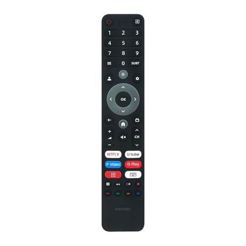 marman® Compatible with Impex Smart Tv Remote Control Suitable for evoQ Series 4k Ultra HD LED 32 43 50 55 65 75 Inch TV Non Voice Command with Hotkeys - Match Remote Key by Key with Existing Remote - Image 1