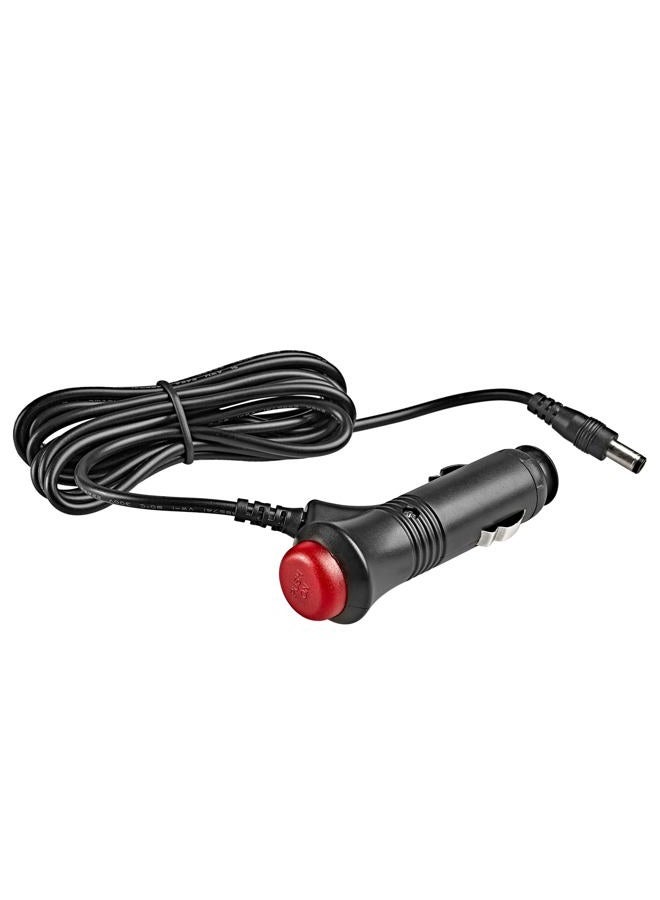 Anina 5.5x2.1mm Car Cigarette Lighter Adapter Plug Cord with Switch Button, 6.5ft 12V-24V Male Cigarette Lighter Power Supply Charger Extension Cable Fuse for Rear View Camera Monitor Car Refrigerator - Image 1