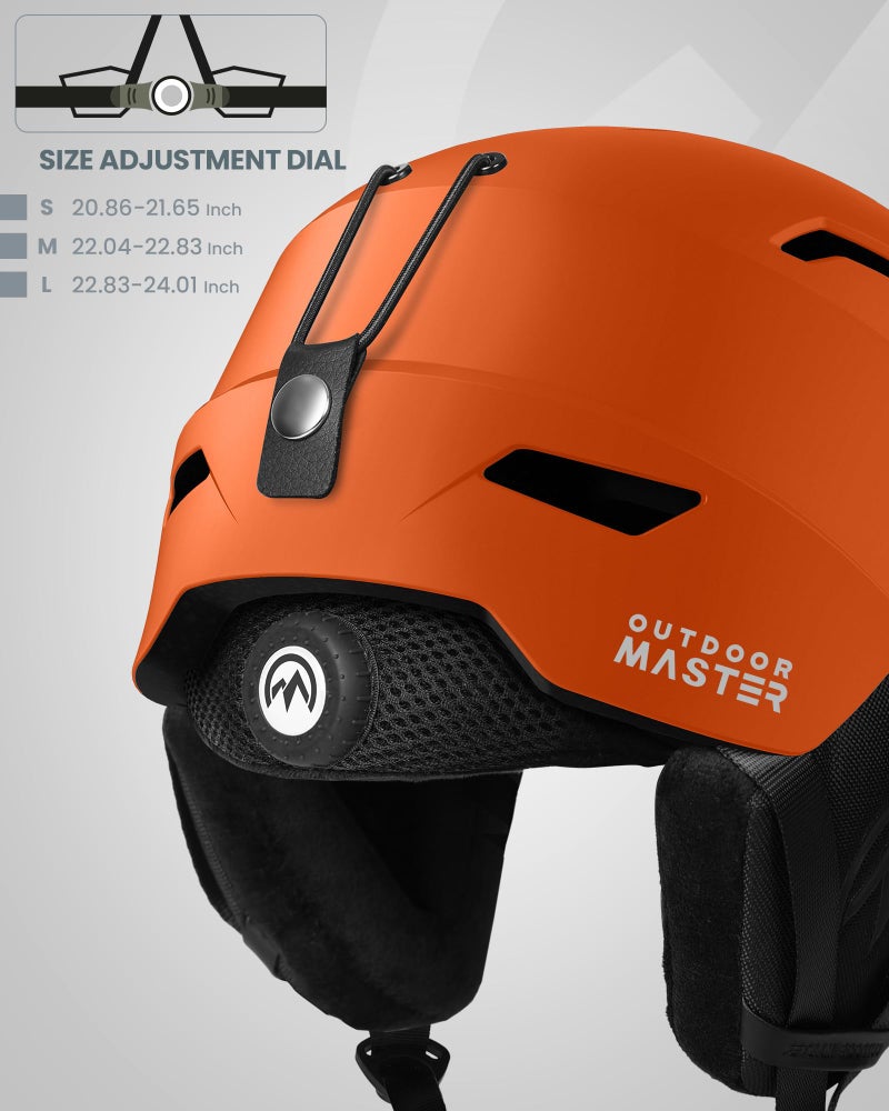 OutdoorMaster Ski Helmet Set,Snowboard Helmet with Goggles for Adults - Durable PC Shell, Protective EPS Foam & 10 Cooling Vents -Snow Helmets for Men, Women & Youth - Image 4