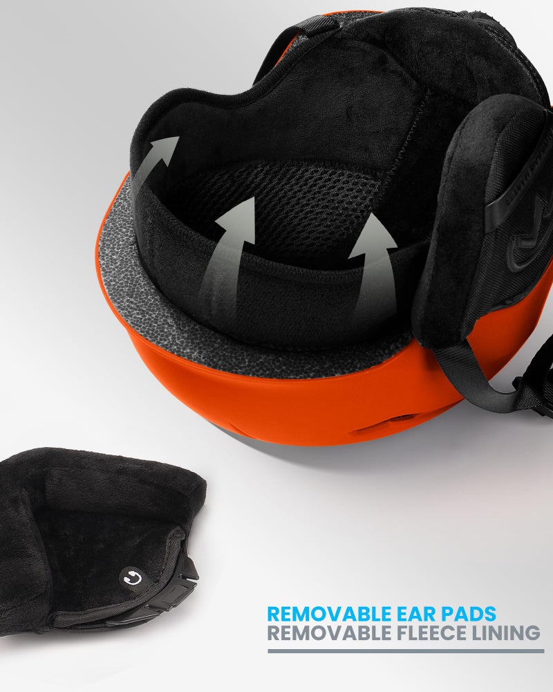 OutdoorMaster Ski Helmet Set,Snowboard Helmet with Goggles for Adults - Durable PC Shell, Protective EPS Foam & 10 Cooling Vents -Snow Helmets for Men, Women & Youth - Image 5