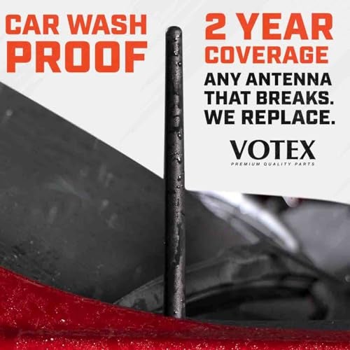 AntennaMastsRus - The Original 6 3/4 INCH is Compatible with Dodge Grand Caravan (2008-2020) - Car Wash Proof Short Rubber Antenna - Reception Guaranteed - German Engineered - Internal Copper Coil - Image 3