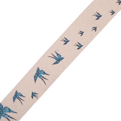 Levy's Leathers MC8U-006 2" cotton guitar strap with decorative print and suede ends. Tri-glide adjustable to 65" - Image 3
