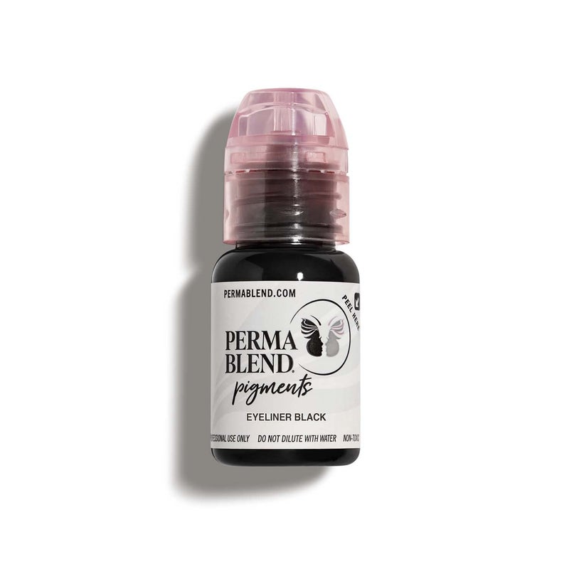 Perma Blend Perma Blend  Microblading Ink for Permanent Eyeliner  Professional Tattoo Ink  Bold Black Tattoo Makeup  Eyeliner Vegan 05 oz
