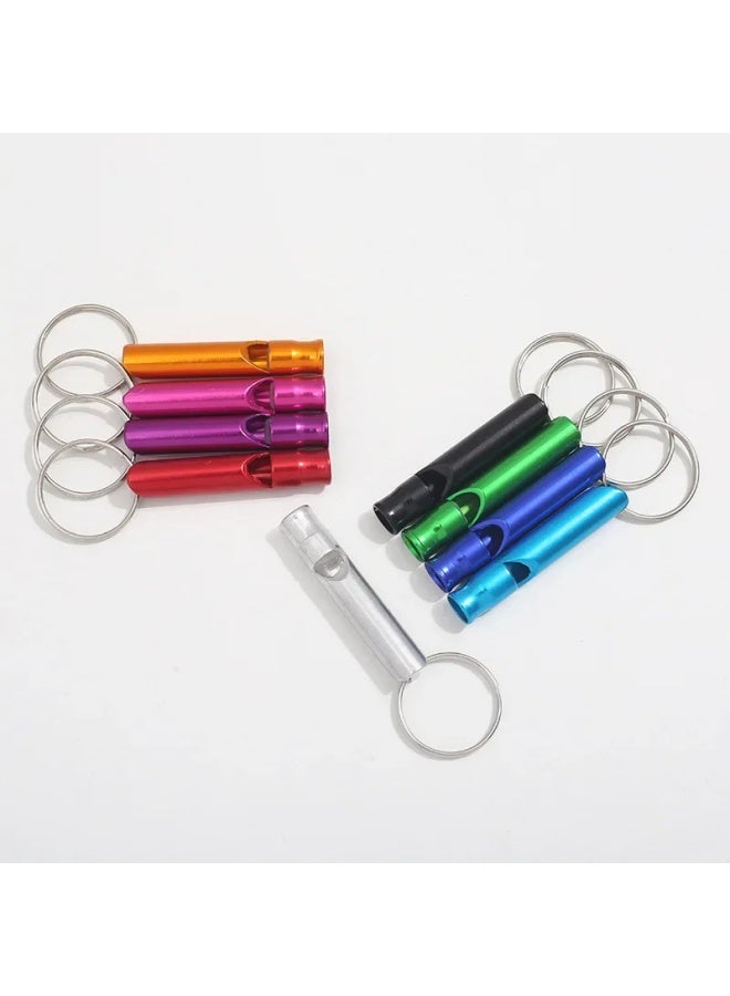 Generic Small Aluminum Alloy Whistle Survival Whistle Fire Prevention Whistle Training Whistle Batches Whistles Small Size Aluminum Allo-Color:Silver  - Image 4