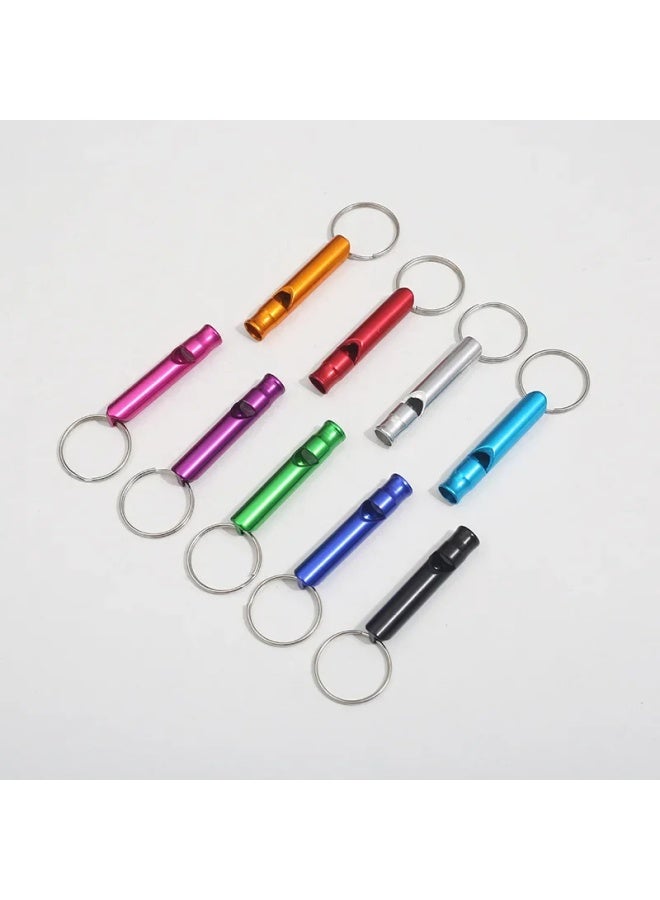 Generic Small Aluminum Alloy Whistle Survival Whistle Fire Prevention Whistle Training Whistle Batches Whistles Small Size Aluminum Allo-Color:Silver  - Image 2