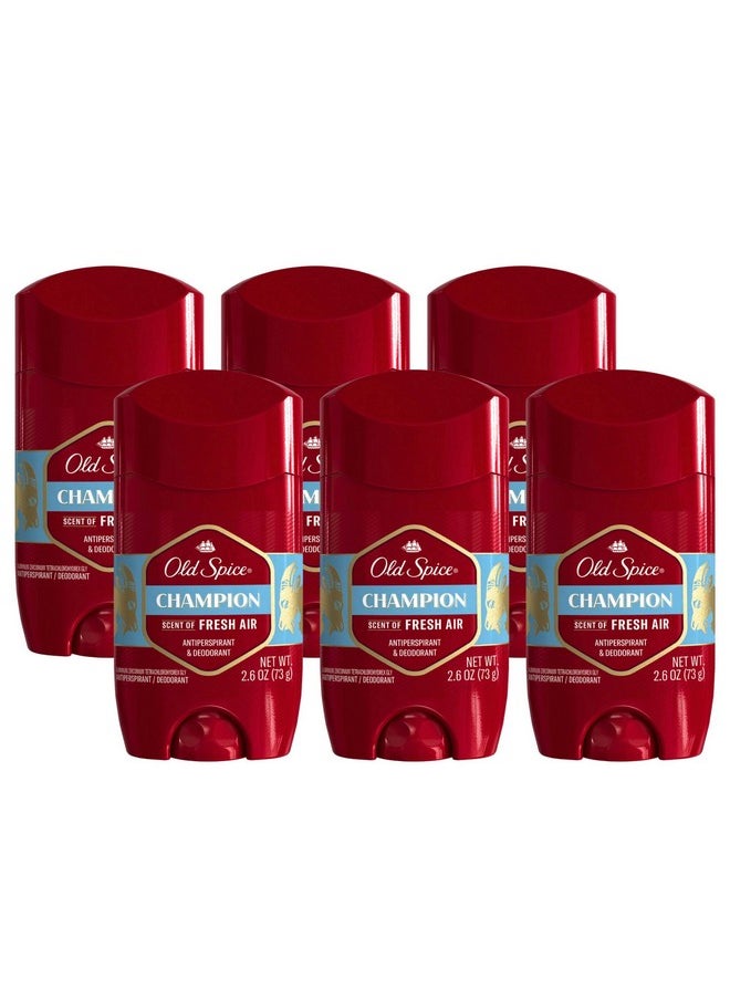 Old Spice Antiperspirant Deodorant For Men, Champion, 48 Hr Odor Protection, 2.6 Oz (Pack Of 6)  - Image 1
