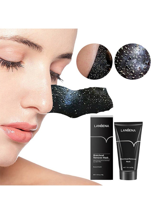 لان بينا قناع إزالة الرؤوس السوداء، قناع الفحم القابل للتقشير للوجه، مزيل الرؤوس السوداء، منظف المسام للرجال والنساء - Image 3