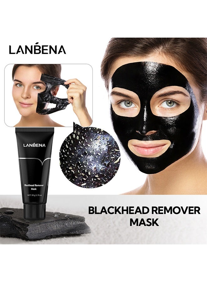 لان بينا قناع إزالة الرؤوس السوداء، قناع الفحم القابل للتقشير للوجه، مزيل الرؤوس السوداء، منظف المسام للرجال والنساء - Image 4