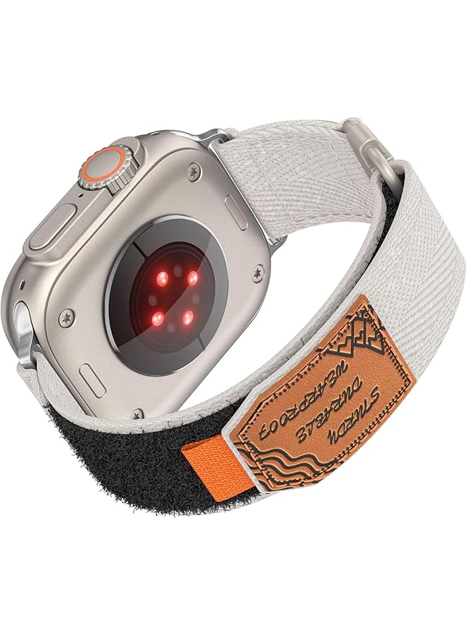 دادو حزام نايلون معدل متوافق مع سلسلة الساعات Series 10 Ultra 2 8 Ultra 9 8 7 6 49 46 45 44 مم مع مشبك معدني وإغلاق لاصق - Image 1