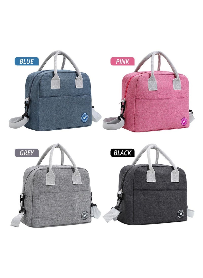 Eazy Kids - Unicorn 6/4 Compartment Bento Lunch Box w/ Lunch Bag-Pink - Image 1