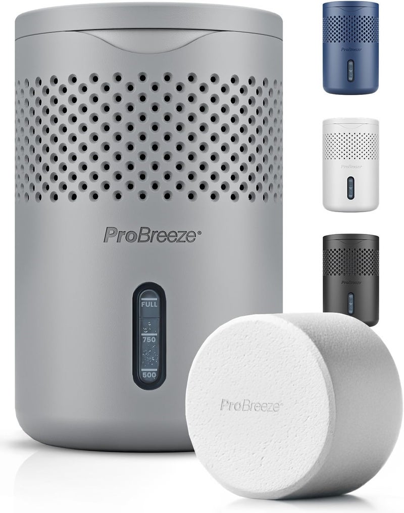 Pro Breeze Osmo® Dehumidifier, Silent & Refillable Moisture Absorber for Damp & Condensation at Home, Bedroom, Wardrobe, Car, Mould Remover with 1 Tablet, No Power Required- Proudly designed in the UK - Image 1