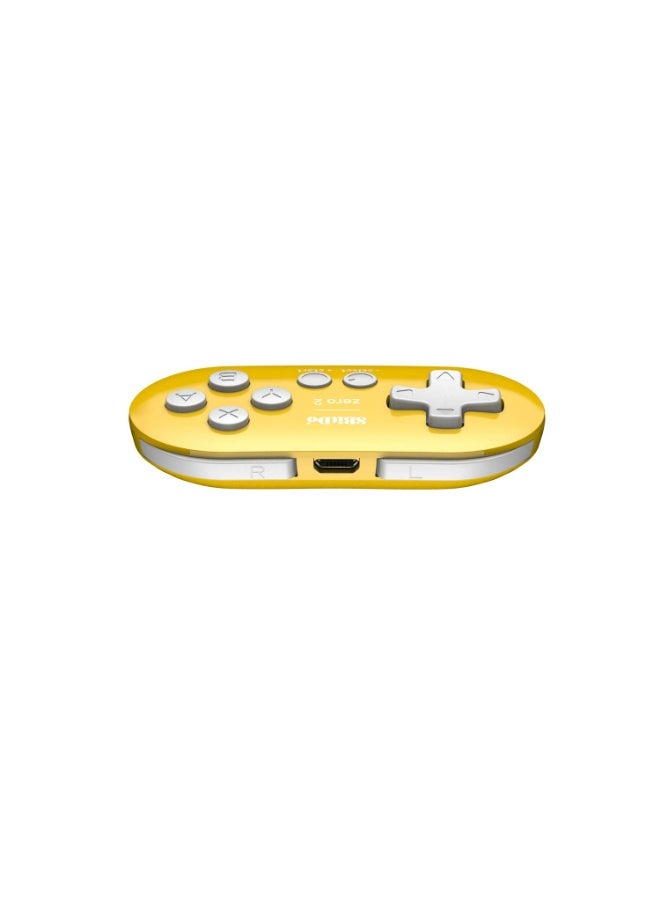 8Bitdo Zero 2 Bluetooth Gamepad Keychain Sized Mini Controller for Switch, Windows, Android, macOS & Raspberry Pi(Yellow Edition) - Image 4