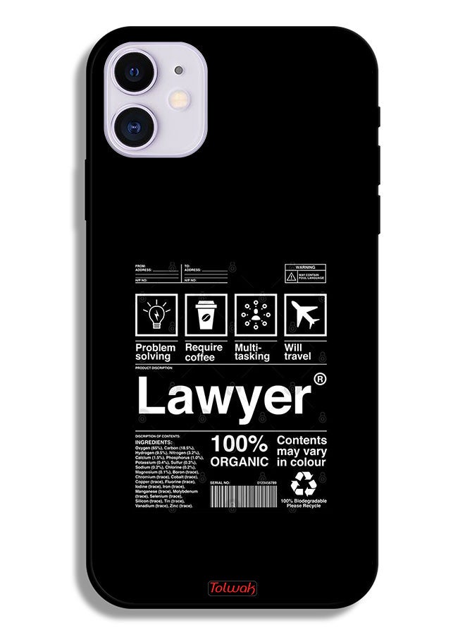 Tolwak Apple iPhone 11 Protective Case Lawyer Sticker - Image 2