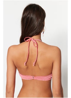trendyol Pink Bralet Frilly Bikini Top TBESS23BU00202  - Image 5