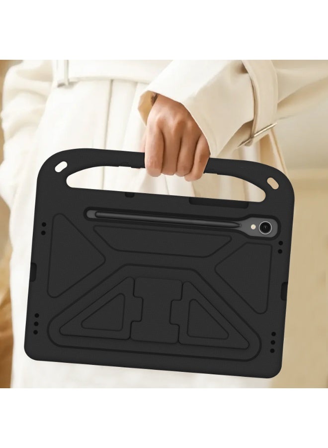 Cover for Samsung Galaxy Tab S10 Lite/S10 FE/S9 FE/Tab S9 10.9 inch Released 2025 Tablet Case for Kids - Durable Lightweight EVA Shockproof Protective Handle Stand Cover (Black) - Image 5