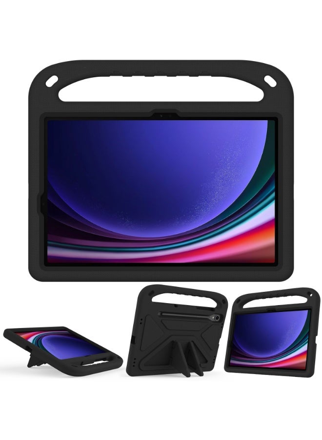 Cover for Samsung Galaxy Tab S10 Lite/S10 FE/S9 FE/Tab S9 10.9 inch Released 2025 Tablet Case for Kids - Durable Lightweight EVA Shockproof Protective Handle Stand Cover (Black) - Image 1