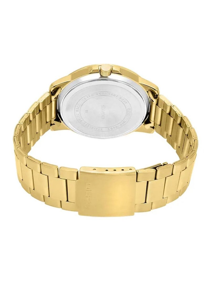 CASIO Men's Enticer Gold Stainless Steel Analog Watch MTP-VD01G-9EVUDF - Image 2