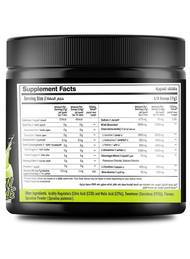 Laperva Triple BCAA, Green Apple, 30, 7.5 G Of Bcaa 2:1:1 Ratio, Zero Fat, Zero Carbs and Zero Sugar - Image 2