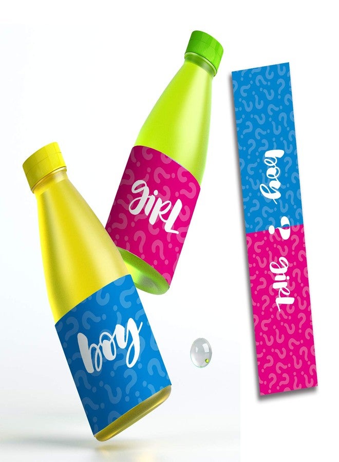 Mr.Mug 24 Gender Reveal Pink and Blue Baby Shower Party Water Bottle Labels, Wine or Bottle Stickers, Baby Shower Gender Reveal Party Decoration Supplies - Image 5