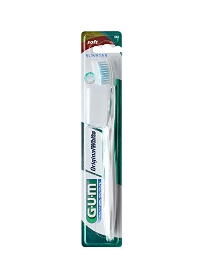 Gum Sunstar Original White Toothbrush Soft Bristles Superior Stain Removal Effective Plaque Removal of Teeth and Line Deep Cleaning Assorted Colors - Image 2
