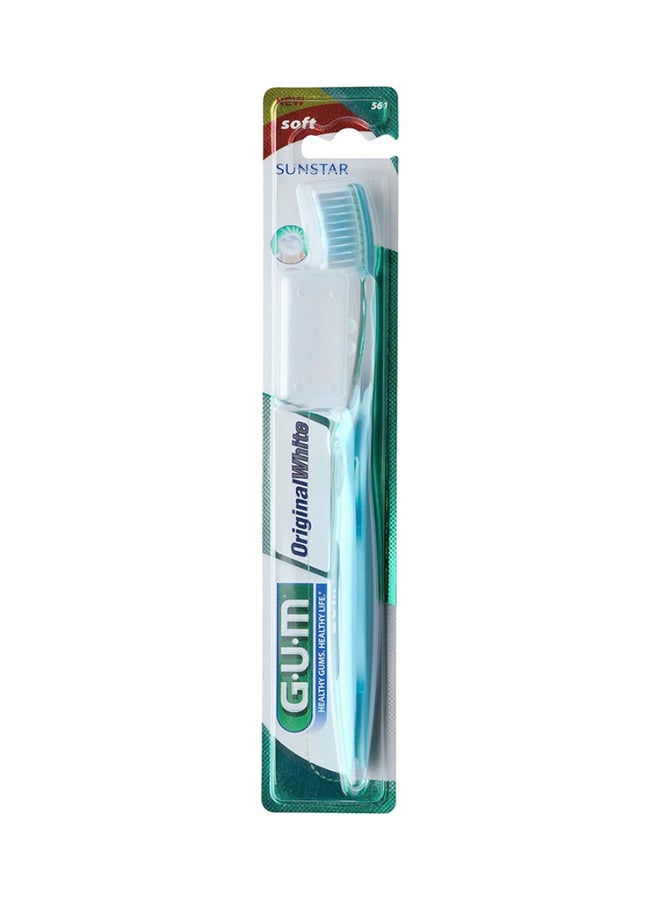 Gum Sunstar Original White Toothbrush Soft Bristles Superior Stain Removal Effective Plaque Removal of Teeth and Line Deep Cleaning Assorted Colors - Image 1