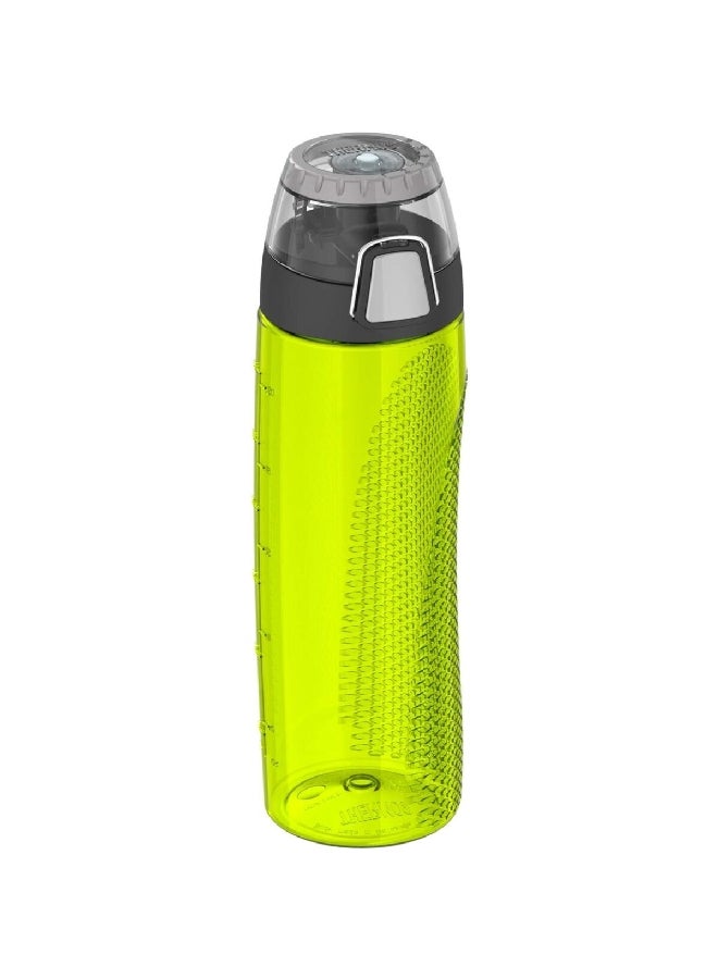 Tritan Hydration Water Bottle with Meter Lime Green and Black 24oz HP4104LG6