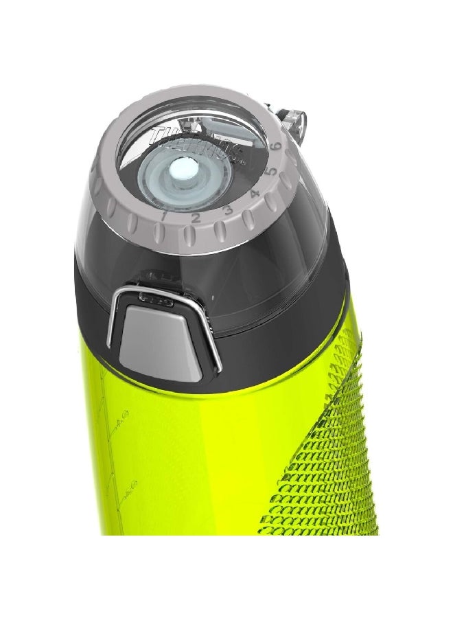 Tritan Hydration Water Bottle with Meter Lime Green and Black 24oz HP4104LG6