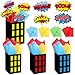 Weekgrat 12 Sets Hero Theme Party Decoration Hero Boxes Centerpiece 79 x 51 x 51 Inch Sticks with Tissue Paper Standing Cards Birthday Baby Shower Party Supplies RedYellowBlue - Image 2
