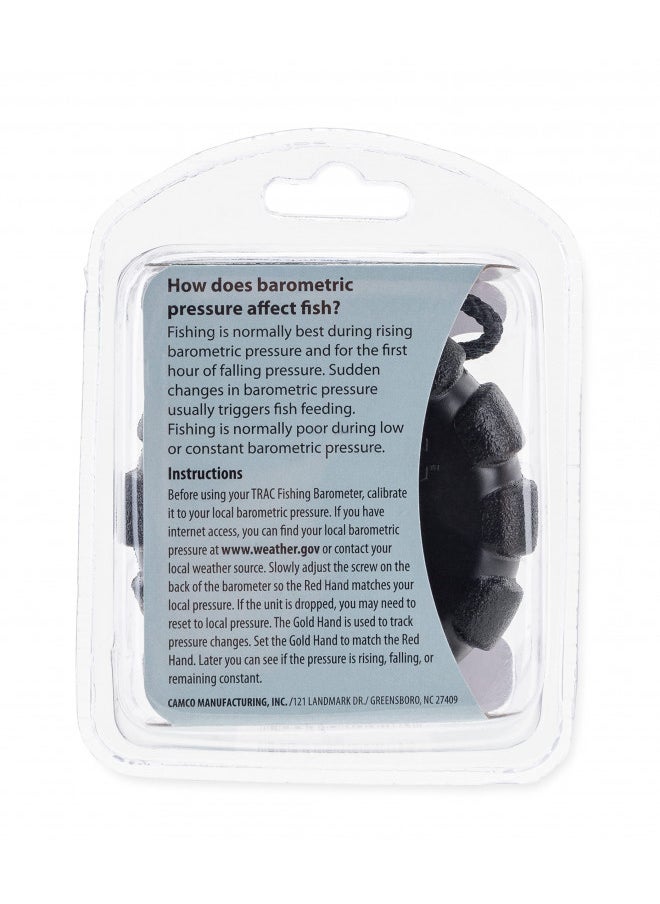 Camco - Camco TRAC Outdoors Fishing Barometer | Features an Adjustable Pressure Change Indicator with Reference Marker & Color-Coded Dial | Easily Calibrates to Local Barometric Pressure (69200) - Image 1