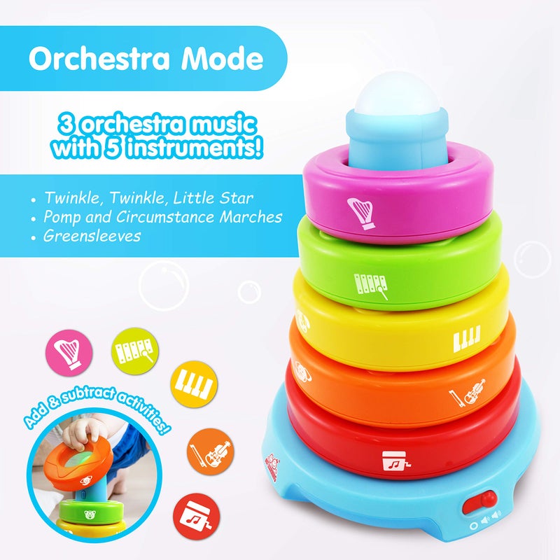 BEST LEARNING Stack & Learn - Developmental Educational Activity Stacking Toy for 6 or 9 Month Old Baby Toys and Up | First 1 Year Boy Girl Gifts for Birthday Gift - Image 4